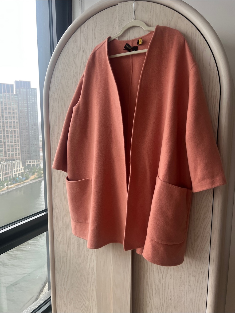 Donna Karen Coral Open-Front Women's Light Jacket /throw over